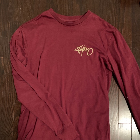 Zoo York Long sleeve graphic shirt in Maroon - Picture 1 of 2